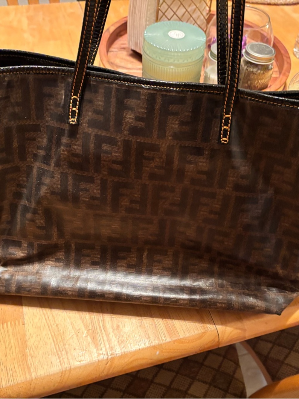Fendi Brown Zucca FF Canvas Shopper Tote